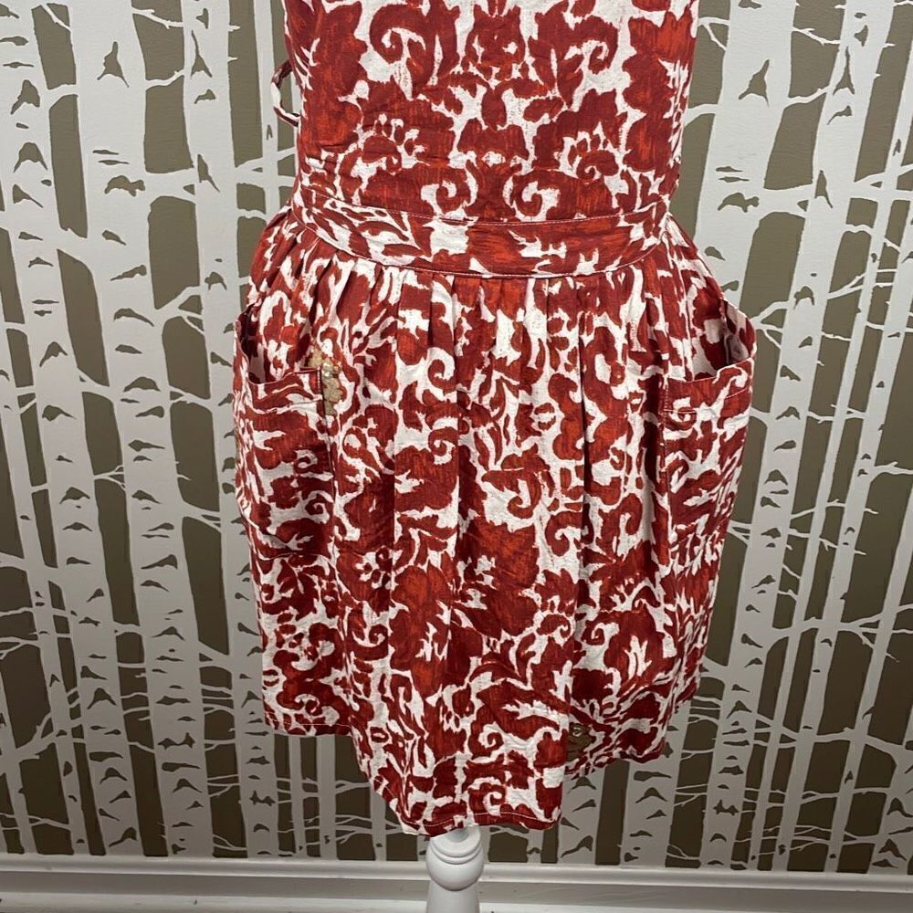 Tag Abstract Floral Printed Apron - Picture 6 of 9